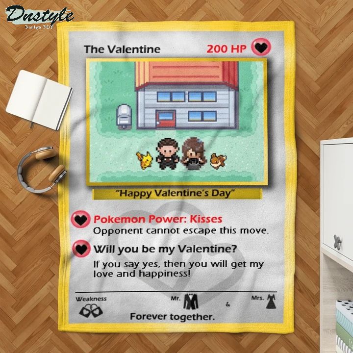 Pokemon the valentine card solf blanket 3