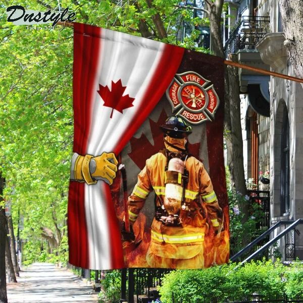 Proud Canadian Firefighter Flag