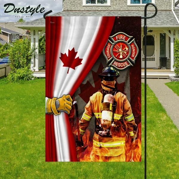 Proud Canadian Firefighter Flag 3
