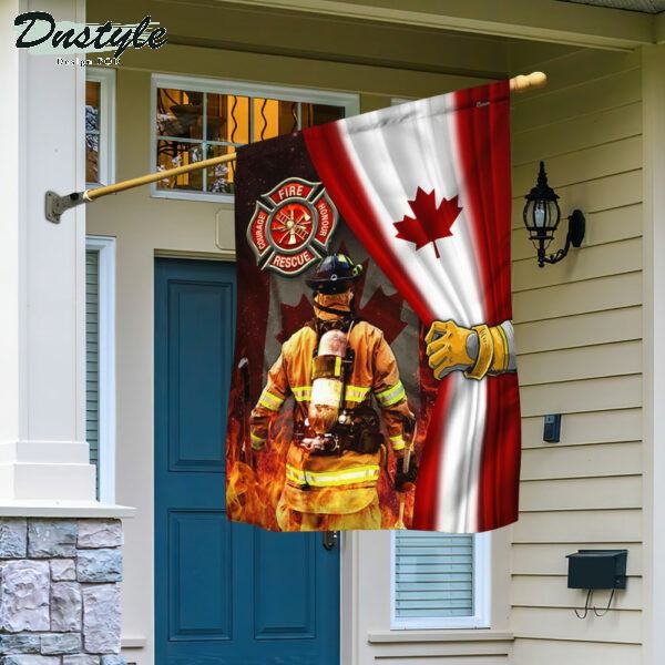 Proud Canadian Firefighter Flag
