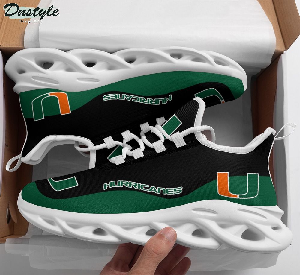Miami Hurricanes Ncaa Max Soul Sneaker Shoes