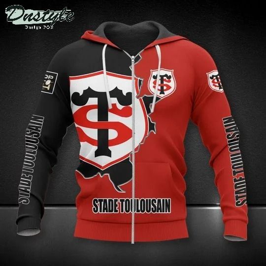 Stade Toulousain 3d all over printed zip hoodie