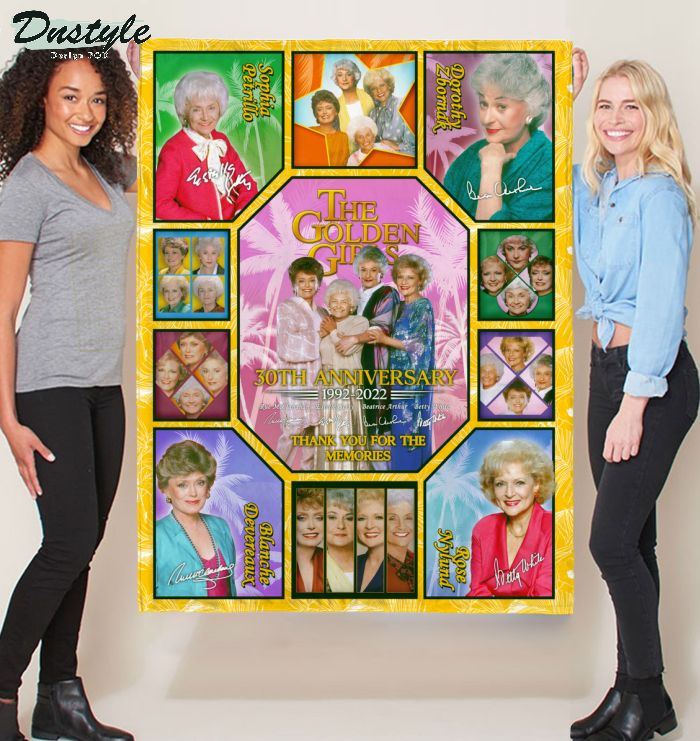 The golden girls 30th anniversary thank you for the memories blanket 2