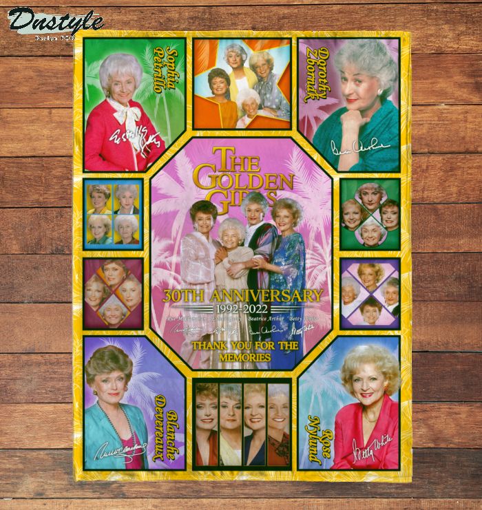 The golden girls 30th anniversary thank you for the memories blanket 3