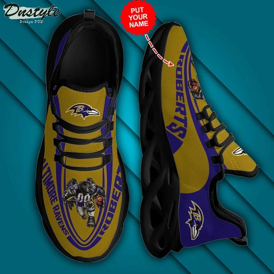 Personalized NFL Baltimore Ravens Max Soul Sneaker
