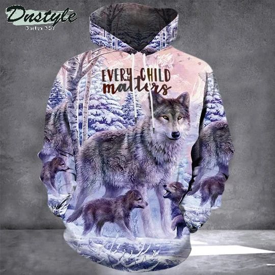 Wolf Every Child Matters 3D Printed Hoodie