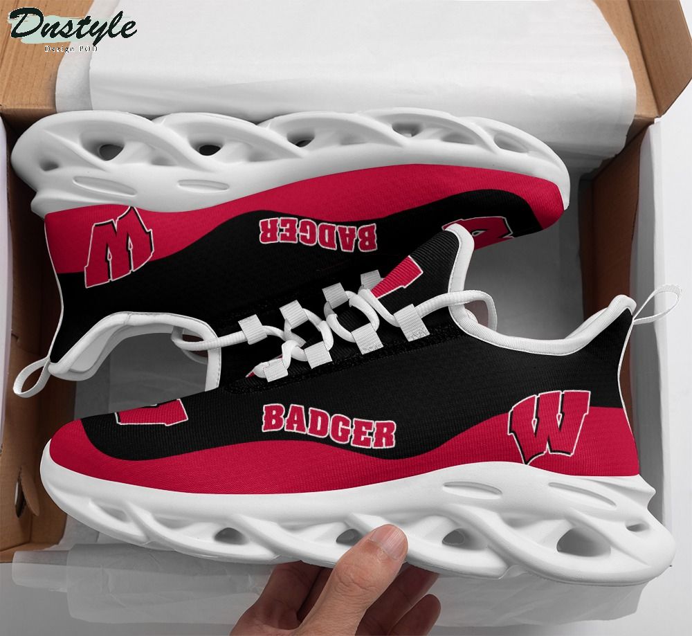 Wisconsin Badgers Ncaa Max Soul Sneaker Shoes