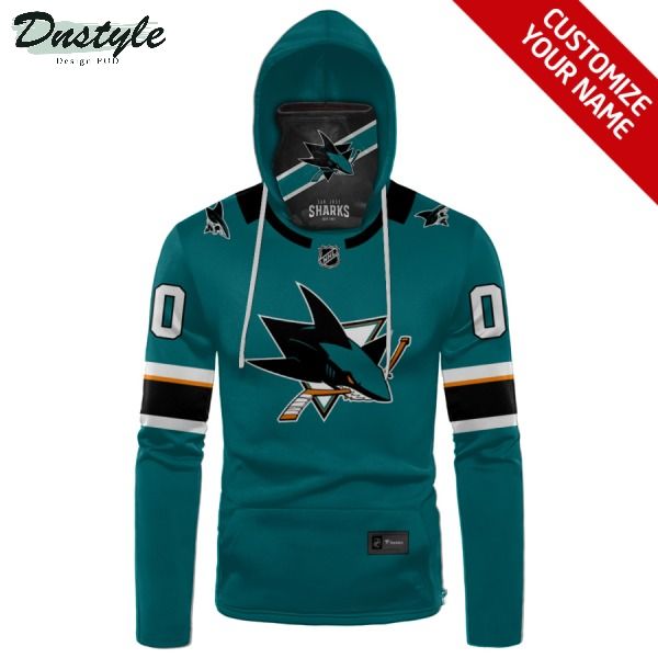 San Jose Sharks NHL Personalized 3d Mask Hoodie
