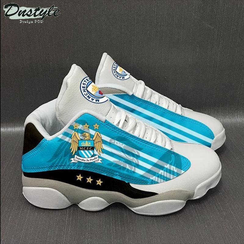 Manchester City Football team air jordan 13 shoes