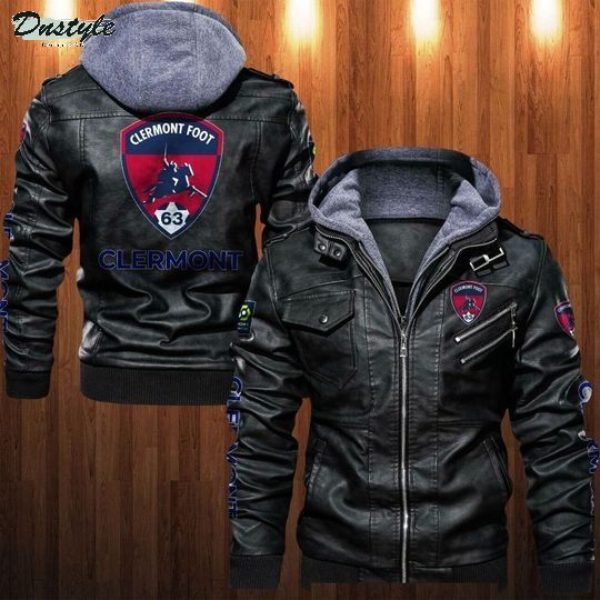 Clermont Foot Auvergne 63 Hooded Leather Jacket