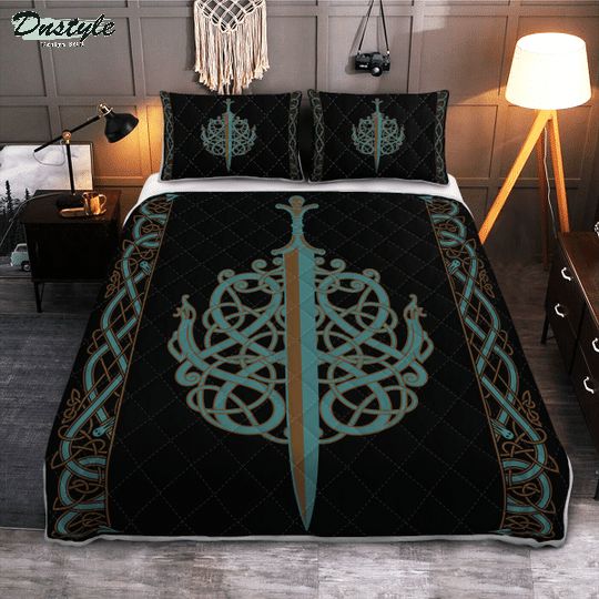 The ulfberht swords viking quilt bedding set