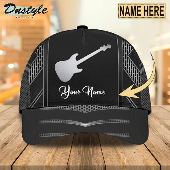 Guitar personalized custom name classic cap