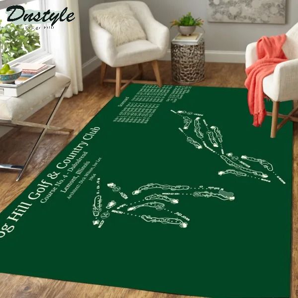 Cog hill golf and country club area rug