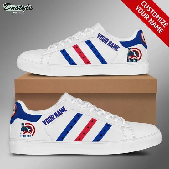Captain america custom name stan smith low top shoes