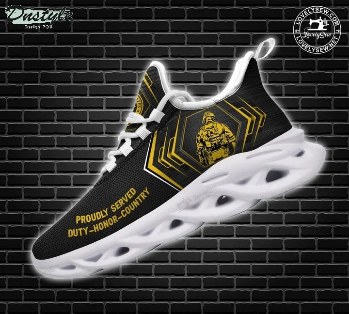 U.S Army proudly served duty honor country max soul shoes