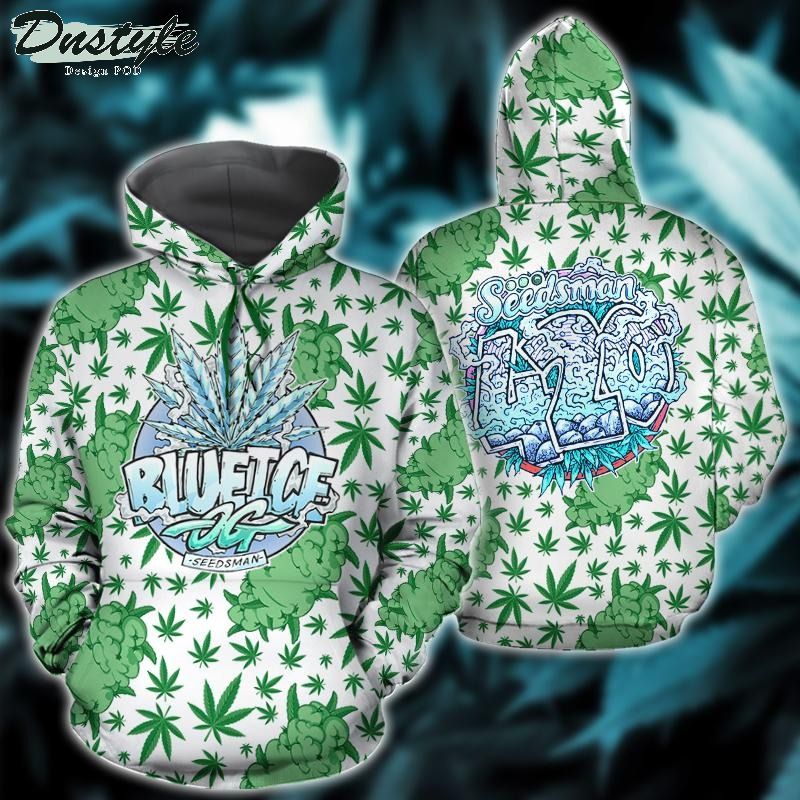 Blue ice og seedsman high weed 3D unisex hoodie