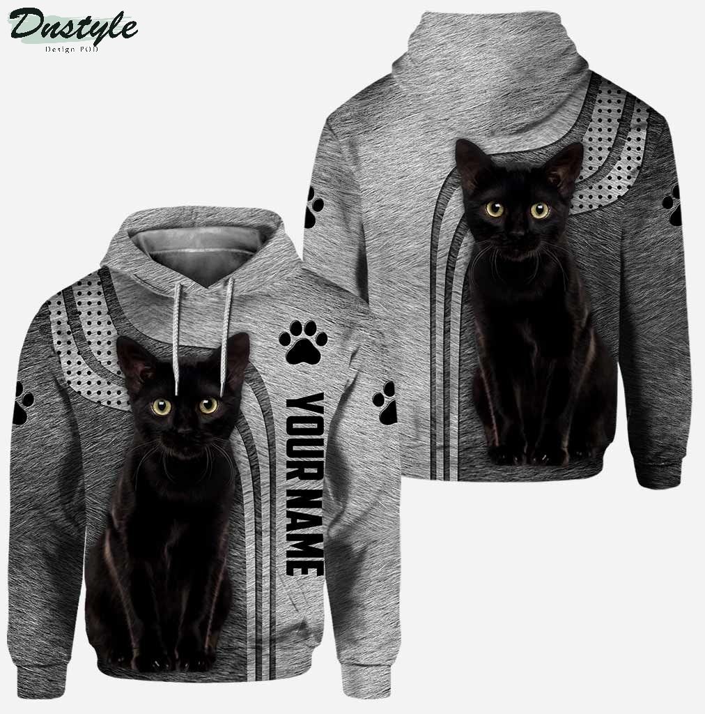 Black Cat Personalized Hoodie And Legging