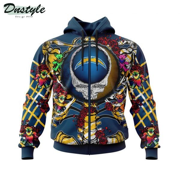 NFL Los Angeles Chargers Mix Grateful Dead Personalized 3D Hoodie