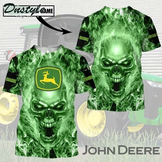 Personalized John Deere Tractor 3D All Over Printed Hoodie
