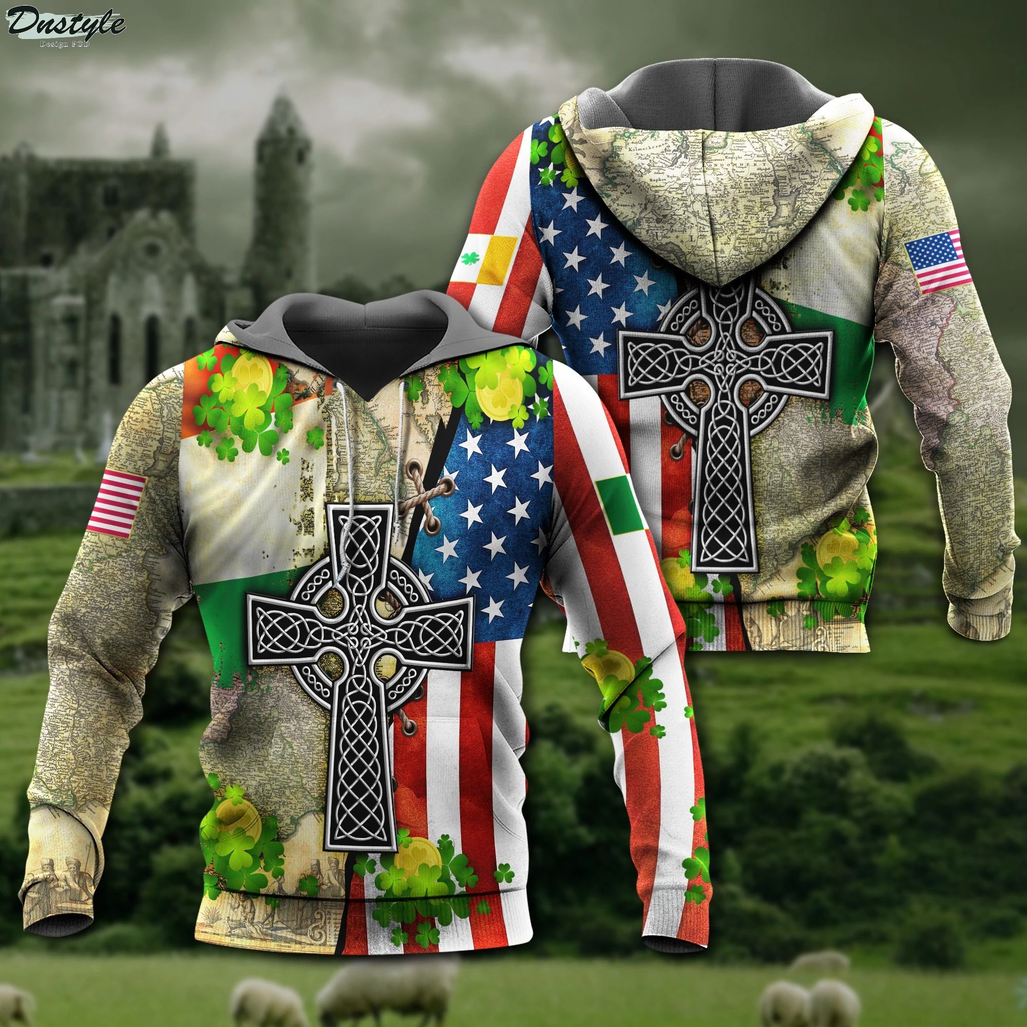 Irish by blood American by birth patriot by choice 3d printed hoodie