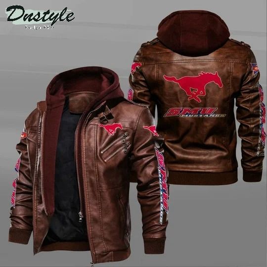 SMU Mustangs NCAA leather jacket
