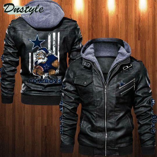 Dallas Cowboys NFL santa leather jacket