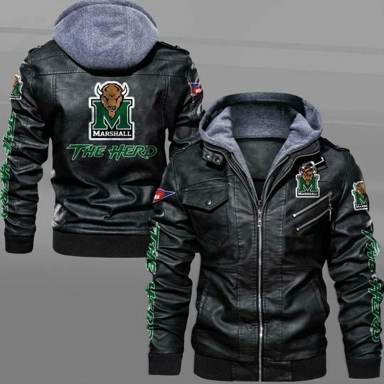 Marshall Thundering Herd NCAA leather jacket