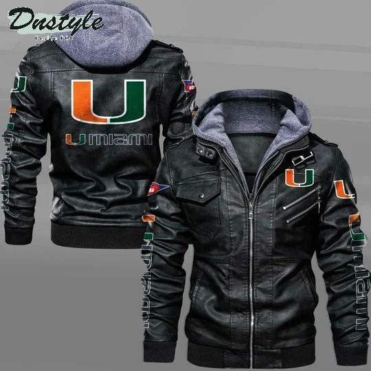 Miami Hurricanes NCAA leather jacket
