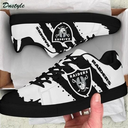 Oakland Raiders NFL stan smith low top shoes