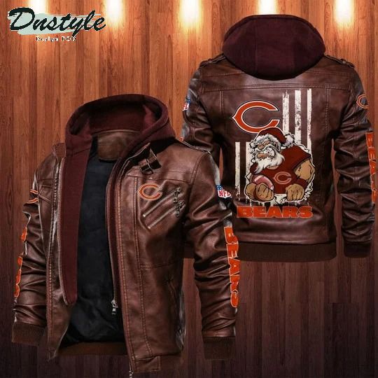 Chicago Bears NFL santa leather jacket