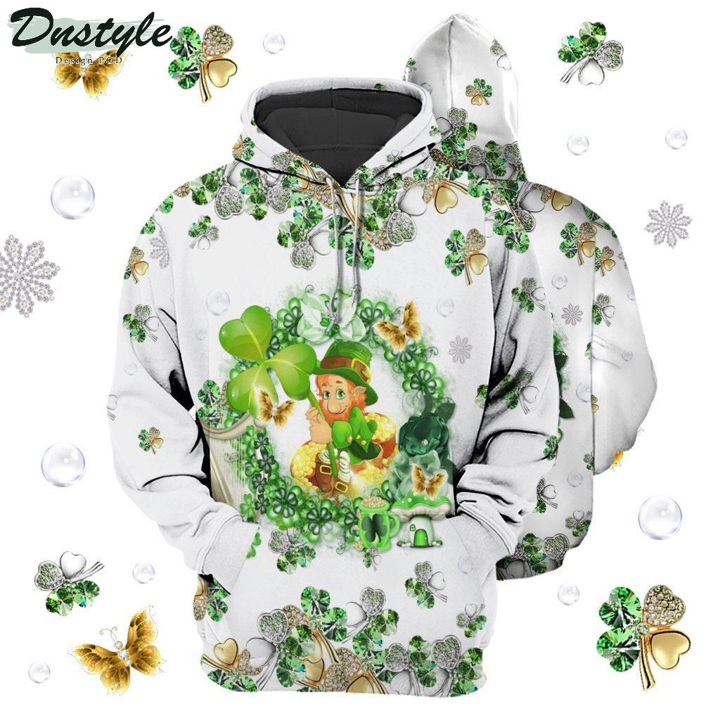 Irish lucky happy 3d printed hoodie