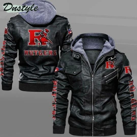 Rutgers Scarlet Knights NCAA leather jacket