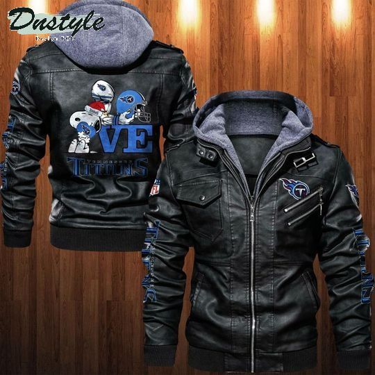 Tennessee Titans NFL Snoopy leather jacket