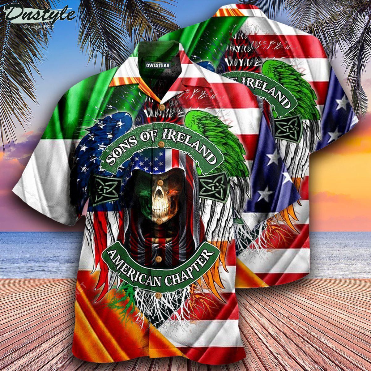Irish son of ireland american chapter saint patricks day edition hawaiian shirt
