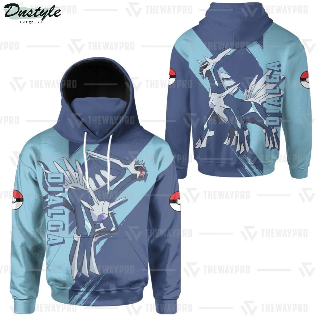 Anime Pokemon Dialga Custom Mask Hoodie