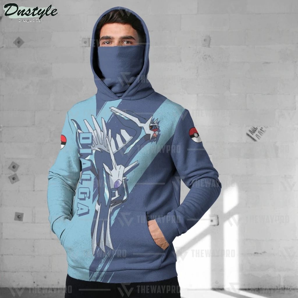 Anime Pokemon Dialga Custom Mask Hoodie