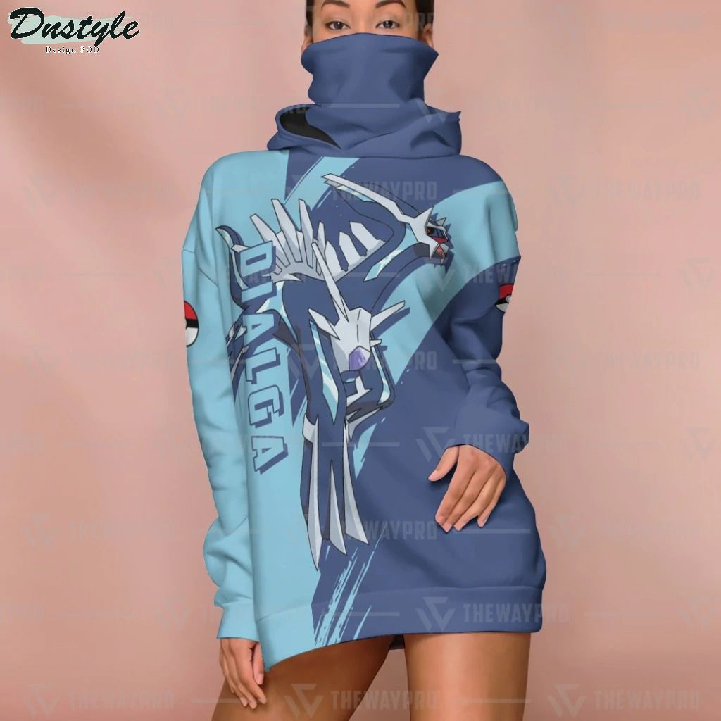 Anime Pokemon Dialga Custom Mask Hoodie