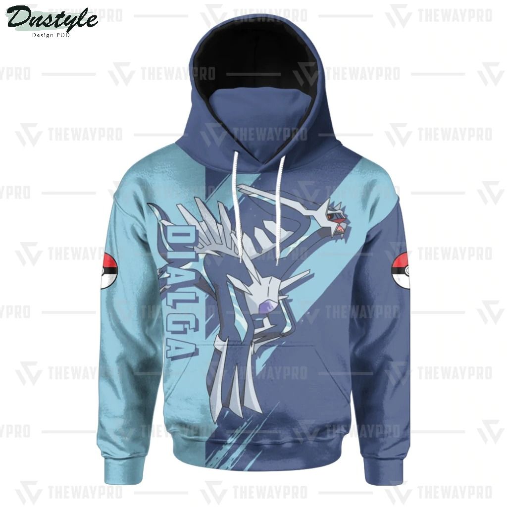 Anime Pokemon Dialga Custom Mask Hoodie