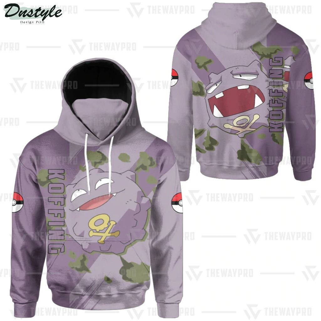 Anime Pokemon Koffing Custom Mask Hoodie