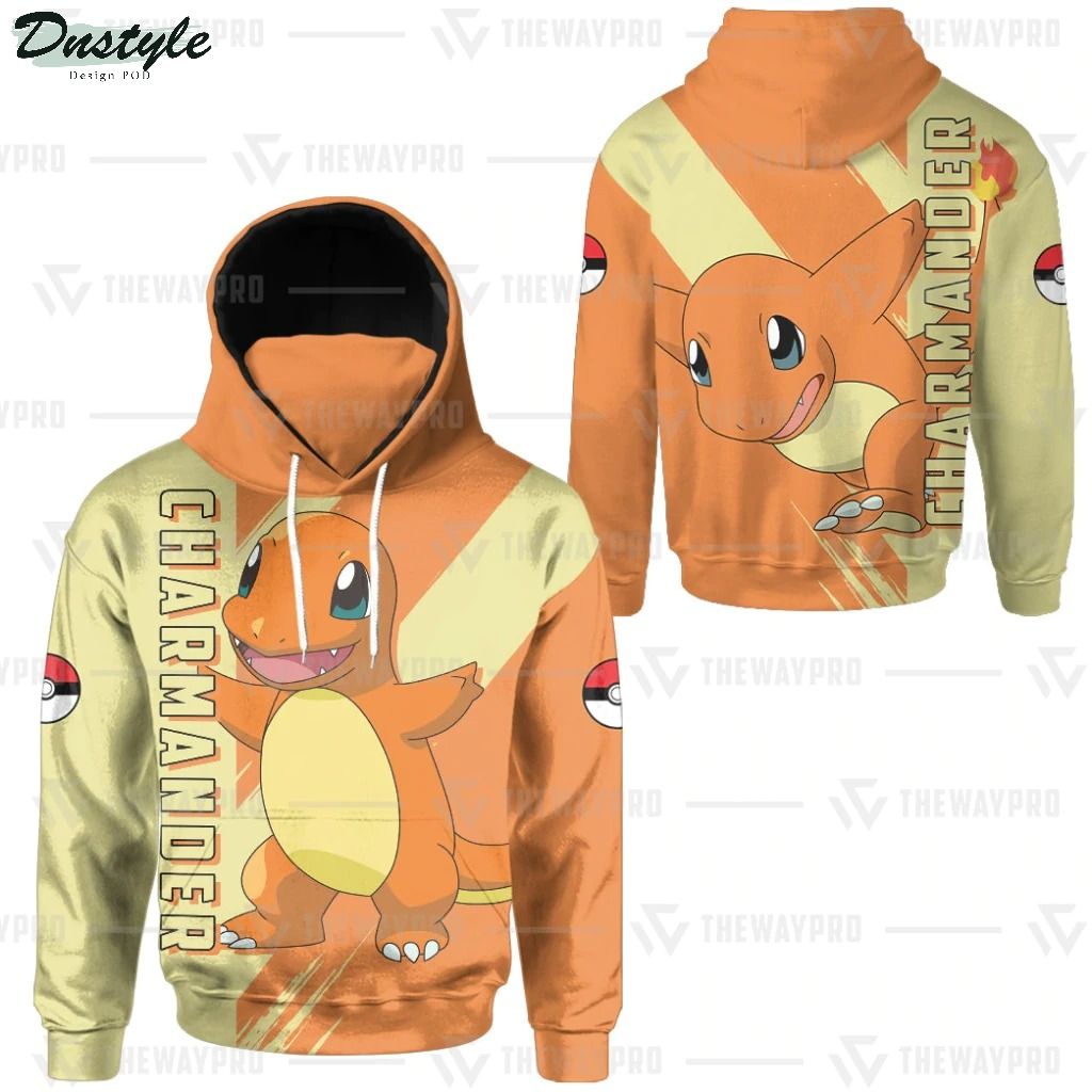 Anime Pokemon Charmander Custom Mask Hoodie