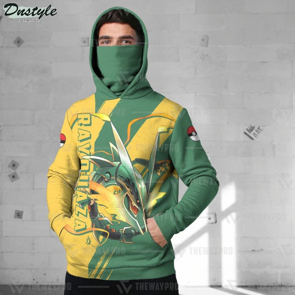 Anime Pokemon Rayquaza Custom Mask Hoodie