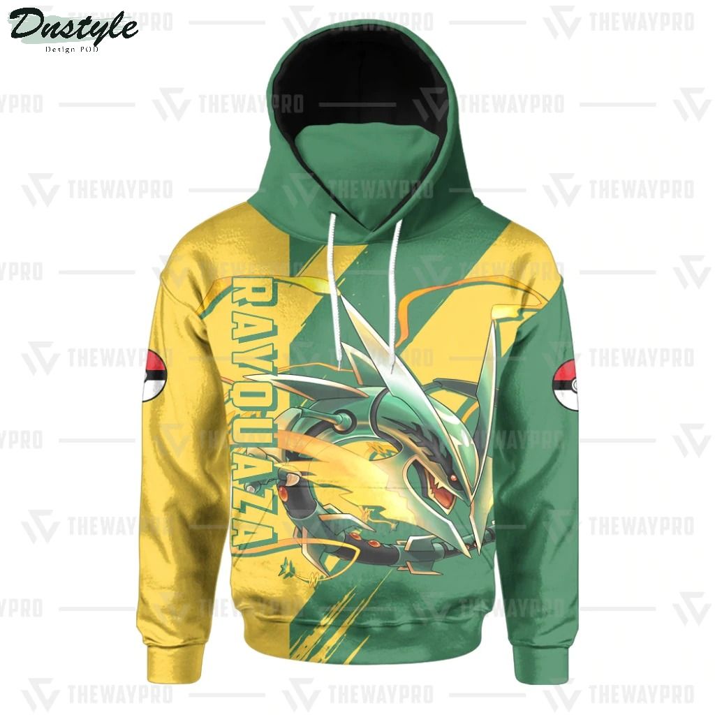 Anime Pokemon Rayquaza Custom Mask Hoodie