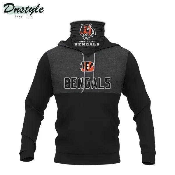 Personalized Cincinnati bengals NFL 3d black mask hoodie