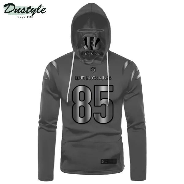 Cincinnati bengals NFL Higgins number 85 3d all over printed mask hoodie