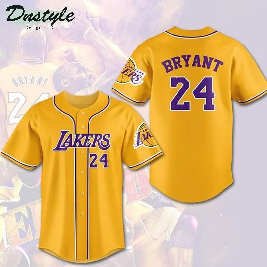 LA Laker Kobe Bryan 24 baseball jersey