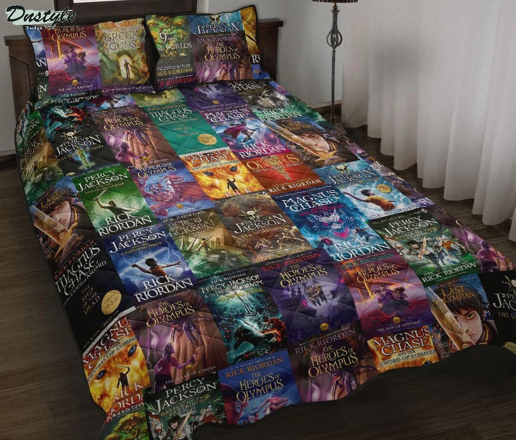 Rick Riordan Percy Jackson and Magnus Chase bed quilt
