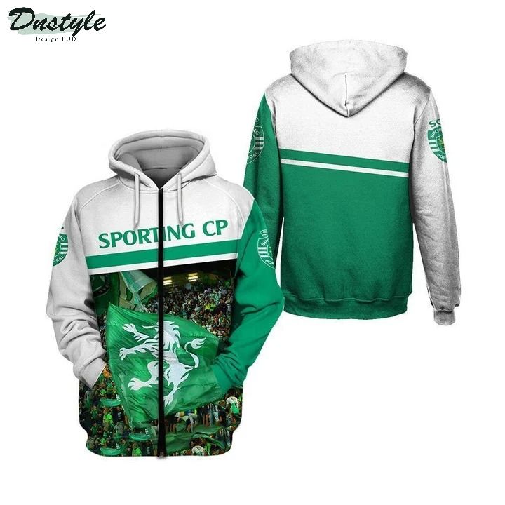 Sporting CP 3d all over printed hoodie