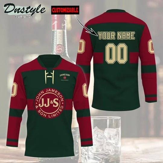 Jameson irish whiskey custom name and number hockey jersey