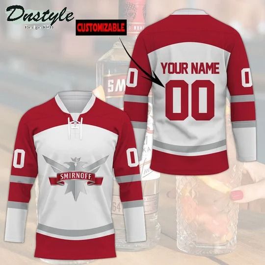 Smirnoff custom name and number hockey jersey