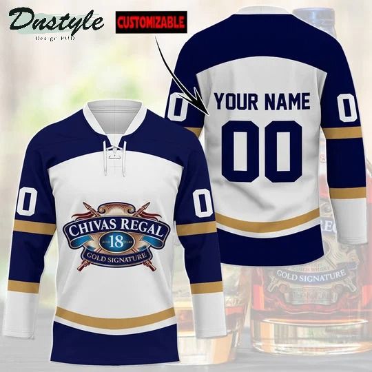 Chivas regal 18 custom name and number hockey jersey